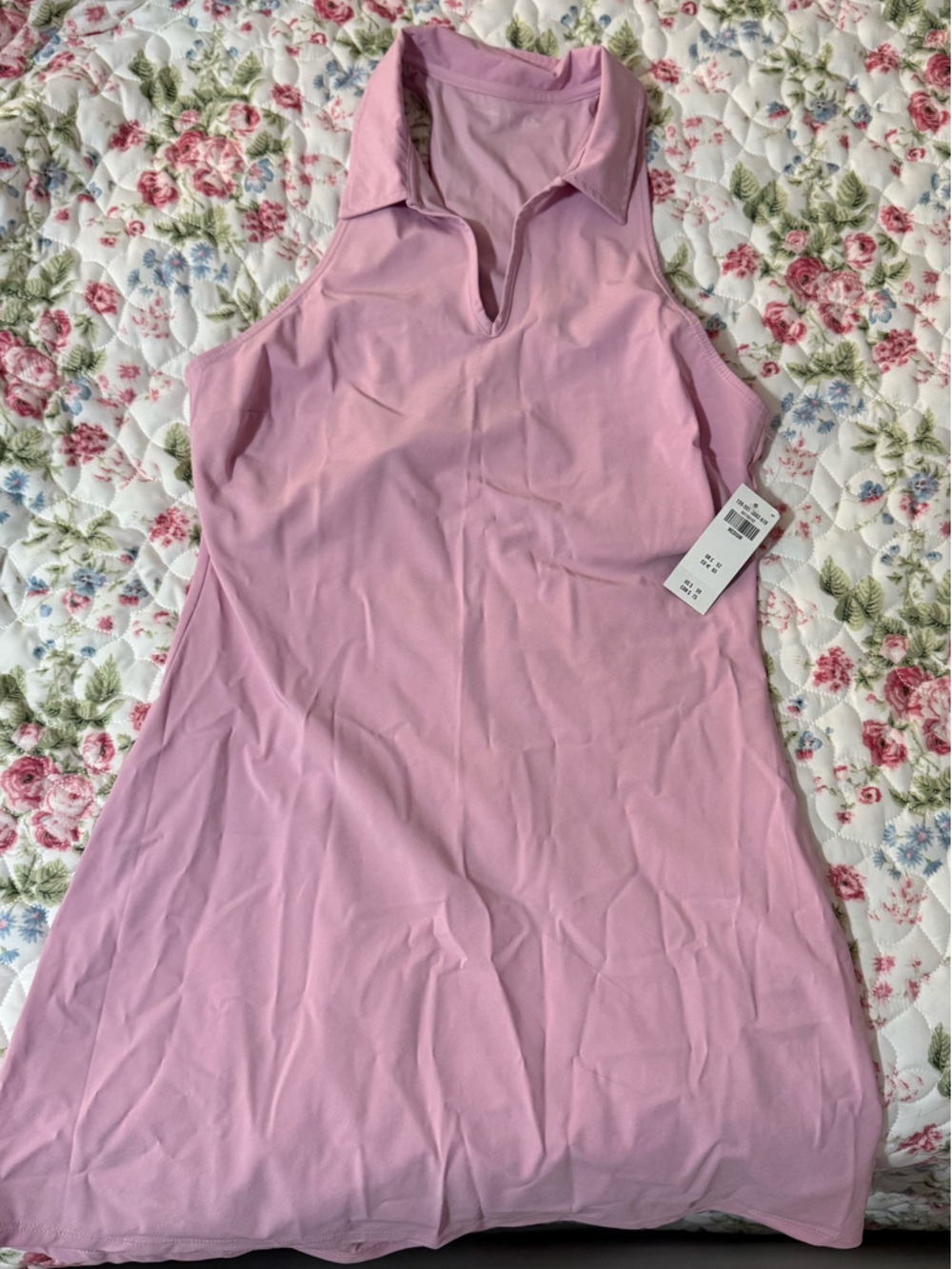 Abercrombie & Fitch Light Pink Sleeveless Polo Mini Dress